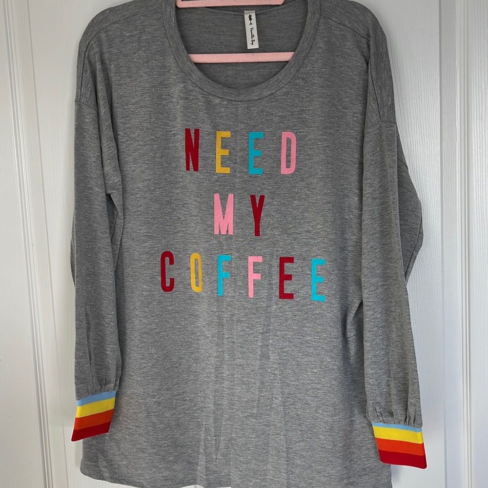 Lounge Top “need my coffee”
